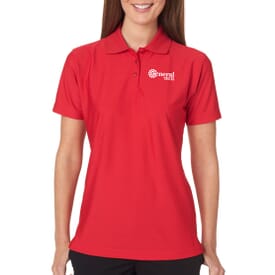 Ultraclub® Ladies' Cool & Dry Elite Tonal Stripe Performance Polo