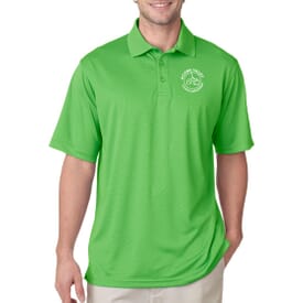 Ultraclub® Men's Cool & Dry Jacquard Stripe Polo