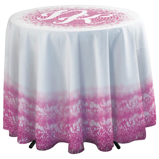 Round Cafe Side Drape Table Throw