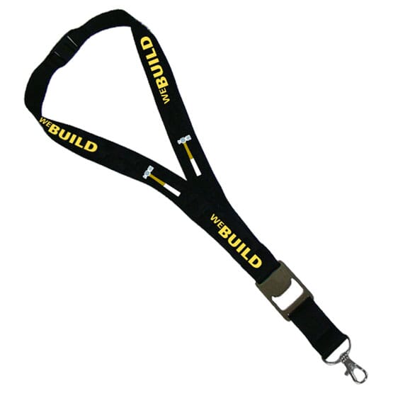 3/4" Satin Lanyard With Bottle Opener