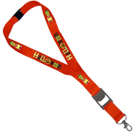 1" Satin Lanyard With Bottle Opener