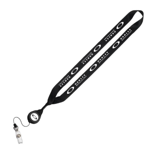 3/4" Polyester Lanyard w/Retractable Badge Reel