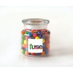 Sour Balls Candies Glass Jar