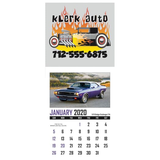 2024 Triumph® Stick Up Muscle Car Calendar