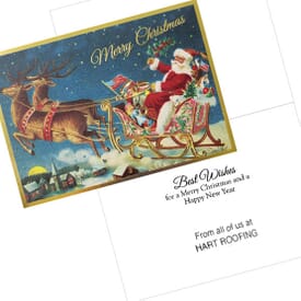Retro Christmas Greeting Card