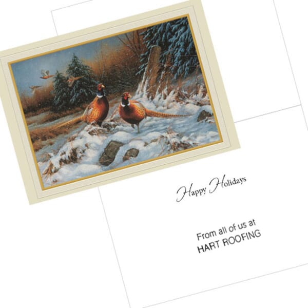 Holiday Pheasant Greeting Card