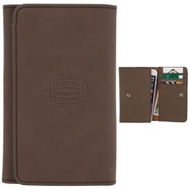Simulated Suede Smartphone Wallet