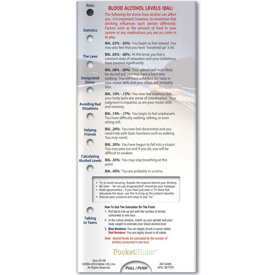 Drinking & Driving Awareness Brochure - Promotional | Crestline