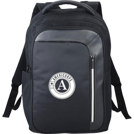 Backpack with scan resistant tech pockets