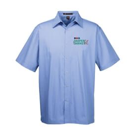 Harriton® Men's Advantage Snap Closure Short-Sleeve Shirt