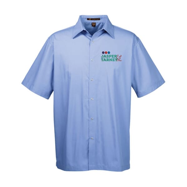 Harriton® Men's Advantage Snap Closure Short-Sleeve Shirt