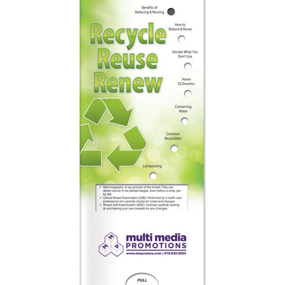 Reduce, Reuse, Recycle Slider Brochure