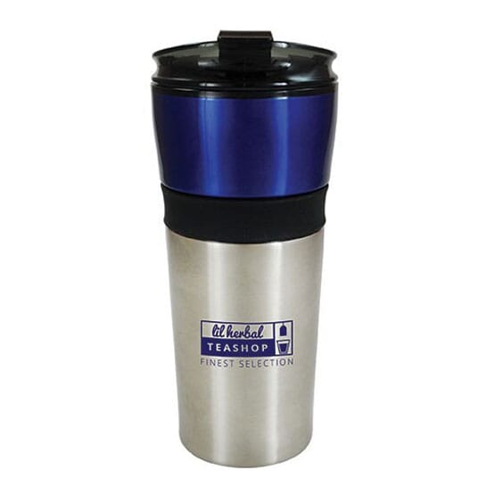 16 oz Silver Bottom Tumbler