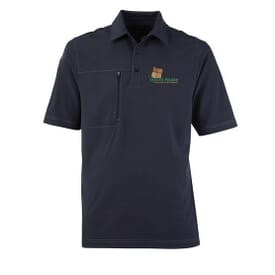North End® Men’s Excursion Crosscheck Woven Polo