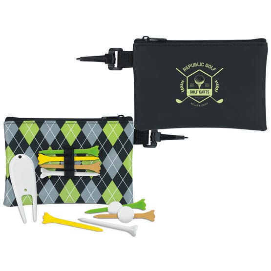 Pattern Golf Pouch Tee Kit-Value Pack