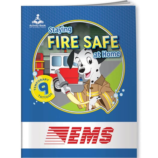 Staying Fire Safe At Home Activity Book&Temp Tats
