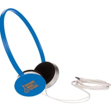 Blue modern style headphones