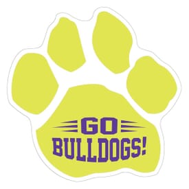 Rally Car Magnet- Paw Print