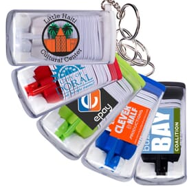 Earbuds Wrap Up Case And Key Ring