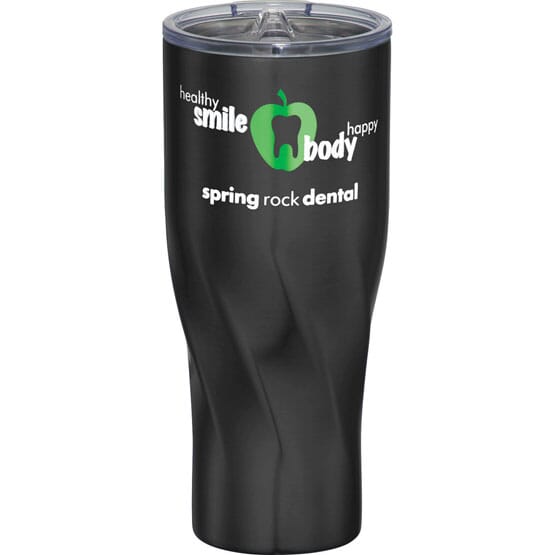 30 oz Spiral Stainless Steel Tumbler