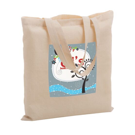 Cotton Canvas 15" X 15" Book Tote