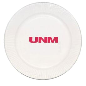White Round Paper Plate - 9"