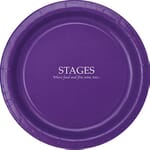 Round Color Paper Plates - 9"
