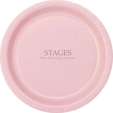 Round Color Paper Plates - 9