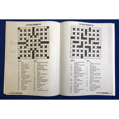 Custom Large Print Crossword Puzzle Book- Volume 1 with Logo | Crestline