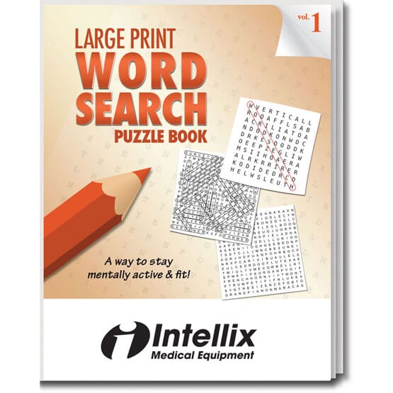 Large print search word puzzle book