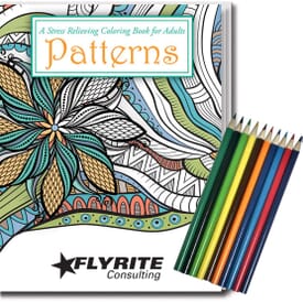 Adult Coloring Book Kit - Relaxing Patterns