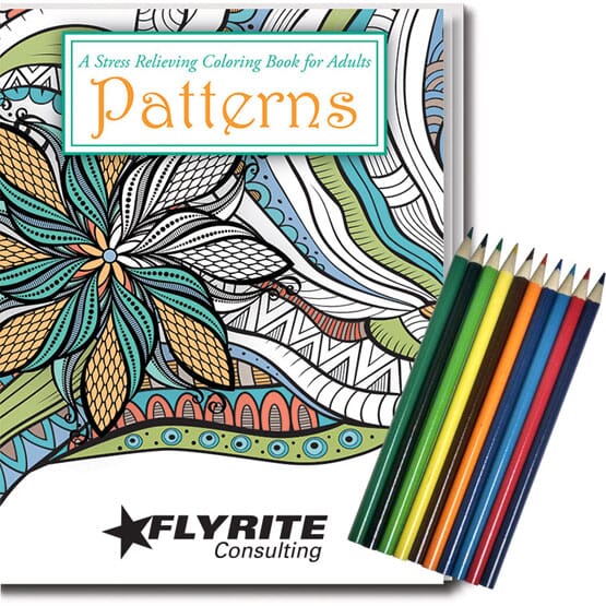 Download Adult Coloring Book Kit Relaxing Patterns Promotional Giveaway Crestline