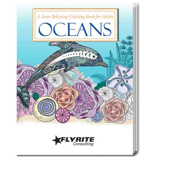 Stress Relieving Coloring Book For Adults - Oceans