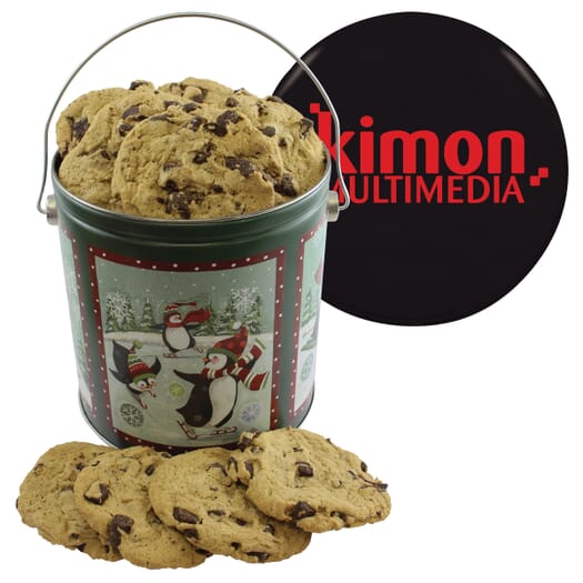 One Gallon Holiday Cookie Tin