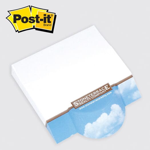 Post-It® Angle Note Pads- 4" X 3 3/4" 100 Sheets