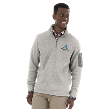 Charles River Heathered Fleece Pullover - Men's