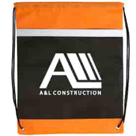 Nightfall Reflective Non-Woven Drawstring Backpack