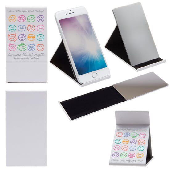 Deluxe Phone Stand W/Mirror