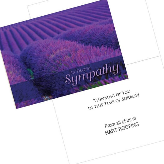 Lavender Field Sympathy Card