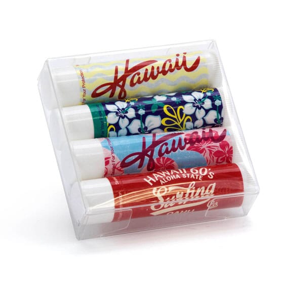 4 Pack Beeswax Lip Balm