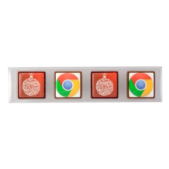 Full Color Chocolates - 4 Piece Box