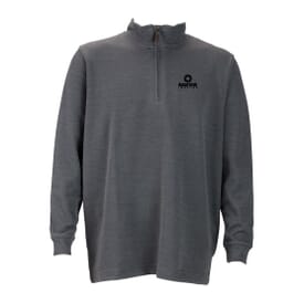 Quarter Zip Ribbed Pullover- Men's
