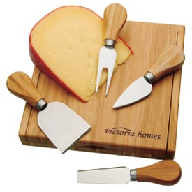 Bamboo Cheese Board & Utensils