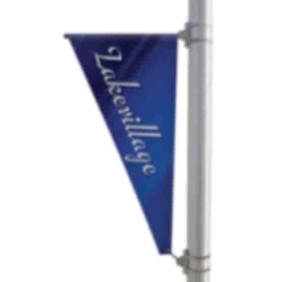 24" X 48" Double-Sided Triangular Pole Banner