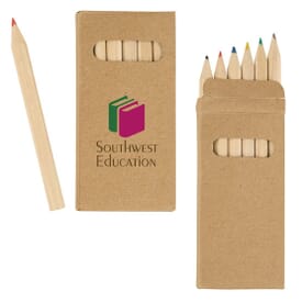 Natural Finish Colored Pencil Set