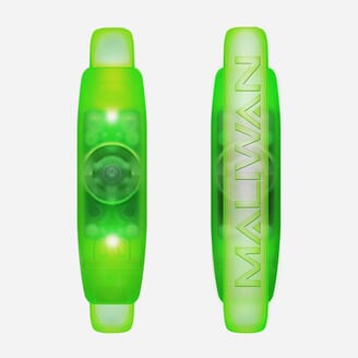 green light up wristband with laser engraved logo