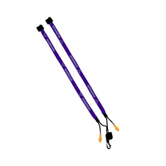 5/8" Lanyard With Attached Ear Plugs