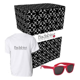 T-Shirt And Sunglasses Combo Set With Custom Box