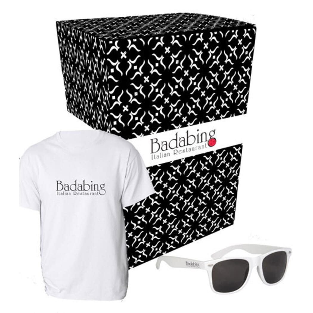 T-Shirt And Sunglasses Combo Set With Custom Box