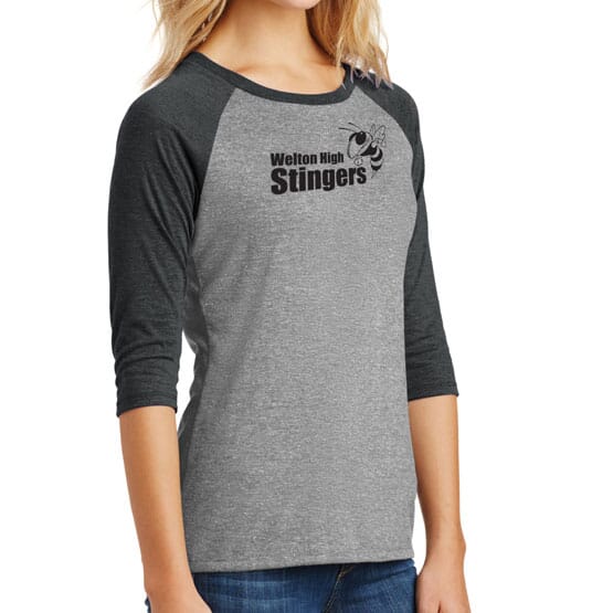 District Made® Ladies' Perfect Tri™ 3/4 Sleeve Tee